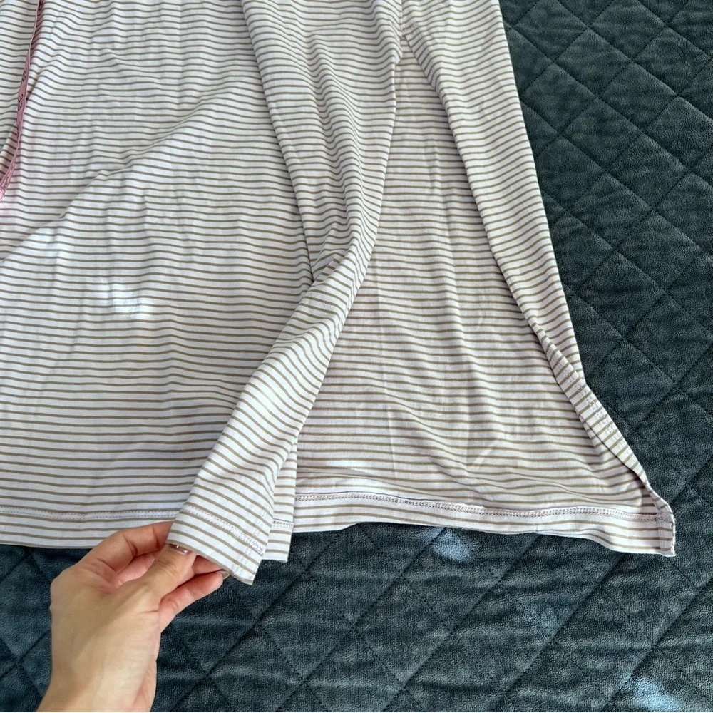 Anthropologie Daily Practice Midi Dress Women’s XS Stripe Game Time Ruched B24 - Picture 9 of 13